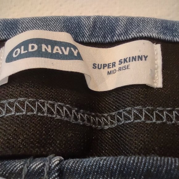 Old Navy WOW jeggings medium wash denim super skinny stretch - Picture 4 of 6